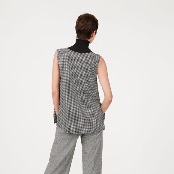 Club Monaco Morduu Houndstooth Top sz XS - Picture 2 of 7